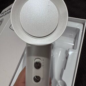 Sleek Silver Hair Dryer